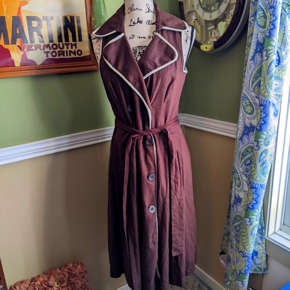 VINTAGE    Speigel linen dress